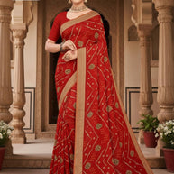 Trendy Printed Saree with Blouse Piece for Women’s Ethnic Wardrobe | GPT-GURUDEV