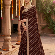 Dyed Matching Saree in Surat without Blouse for Premium Ethnic and Traditional Wear | JP-KITKAT