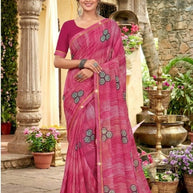 Classic Printed Saree with Blouse Piece for Timeless Traditional Style | PRM-THREE GOLI