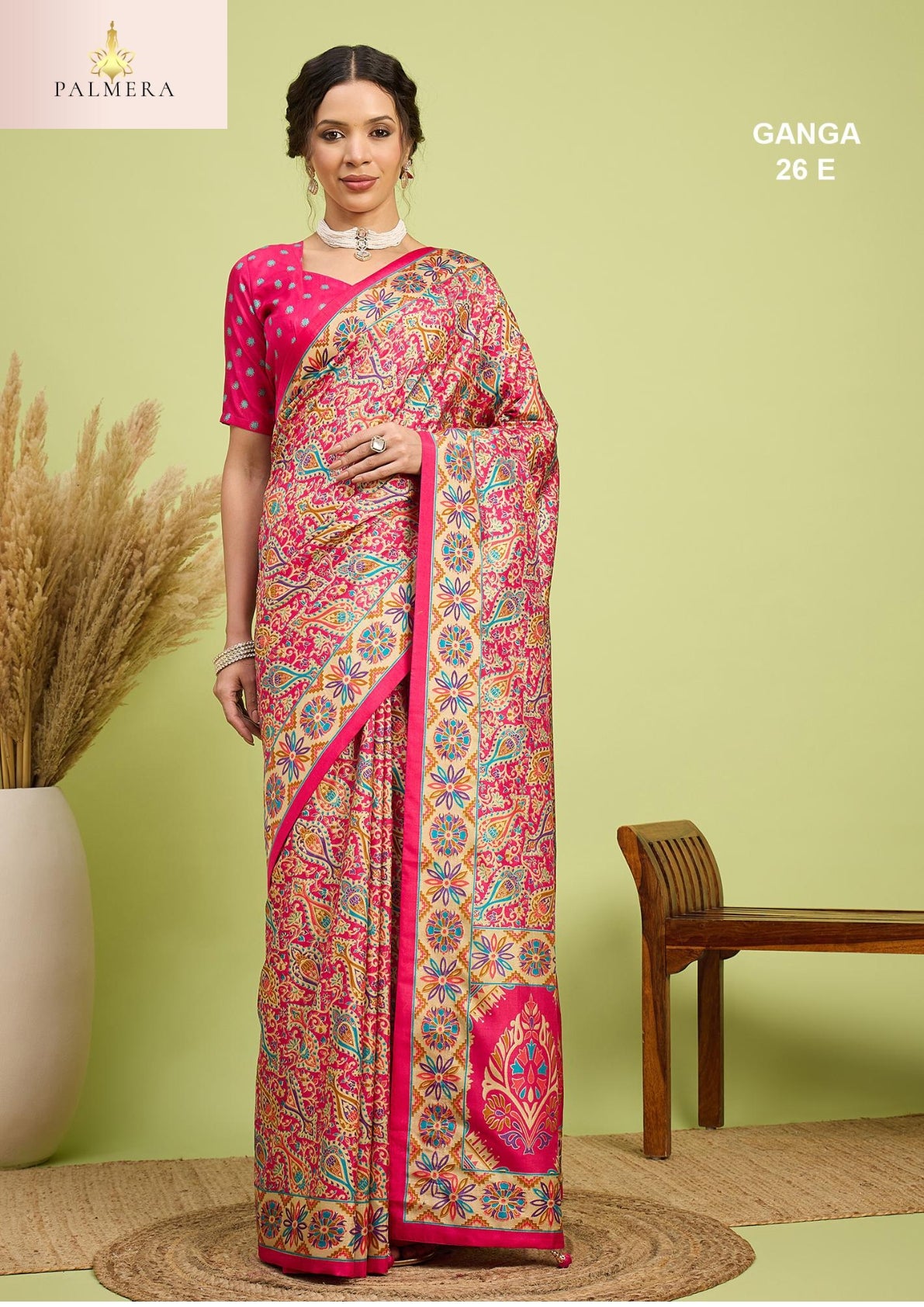 Ganga Silk Saree with Blouse for Premium Ethnic and Designer Wear | ALL-GANGA-26