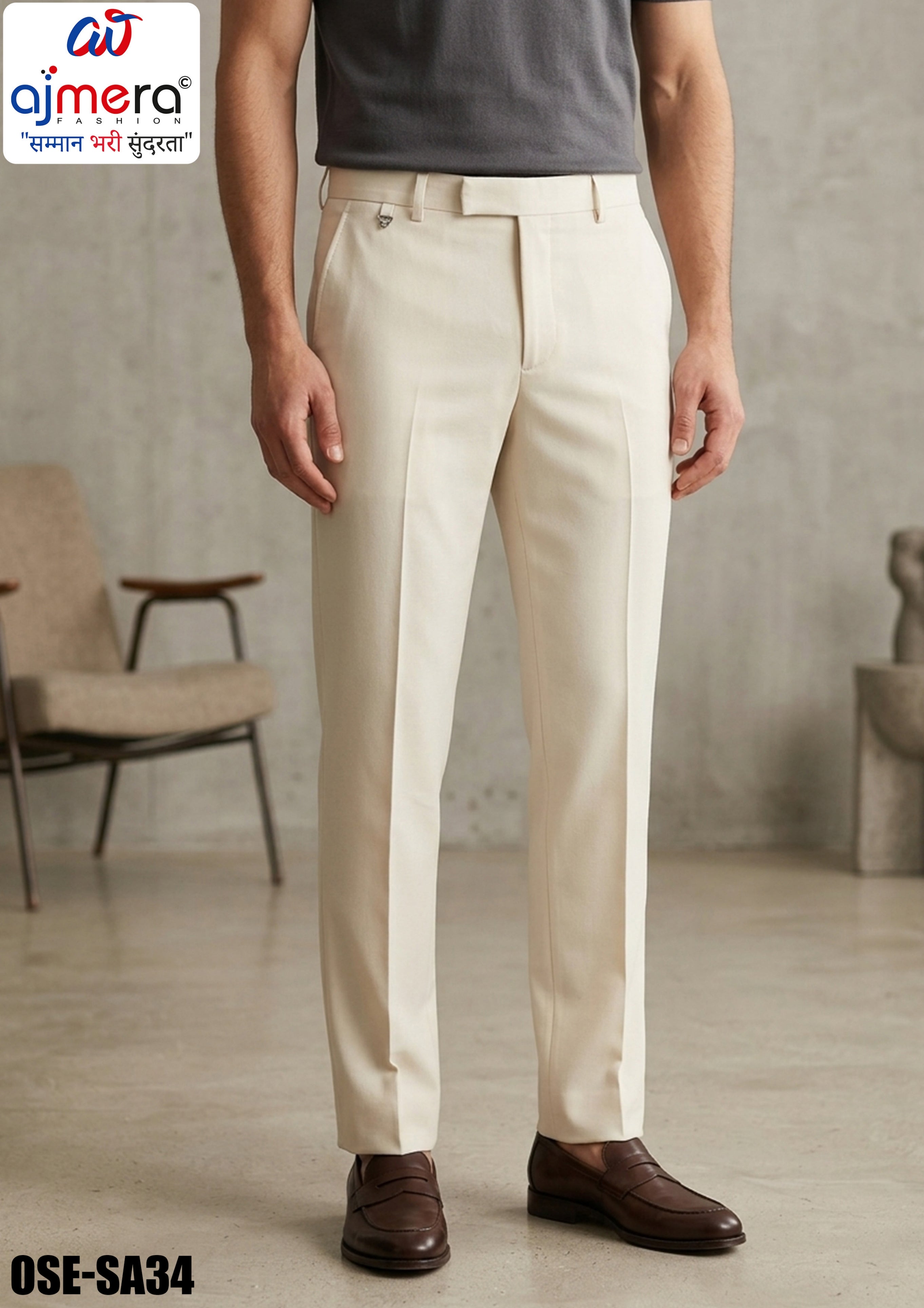 Premium Men's Formal Pant for Office & Business Wear | OSE-SA34