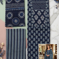 Printed Unstitched Suit for Women | NCY-JALPARI
