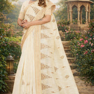 Premium Cotton Saree with Blouse Piece for Premium Ethnic and Traditional Wear | PUT-OPPO
