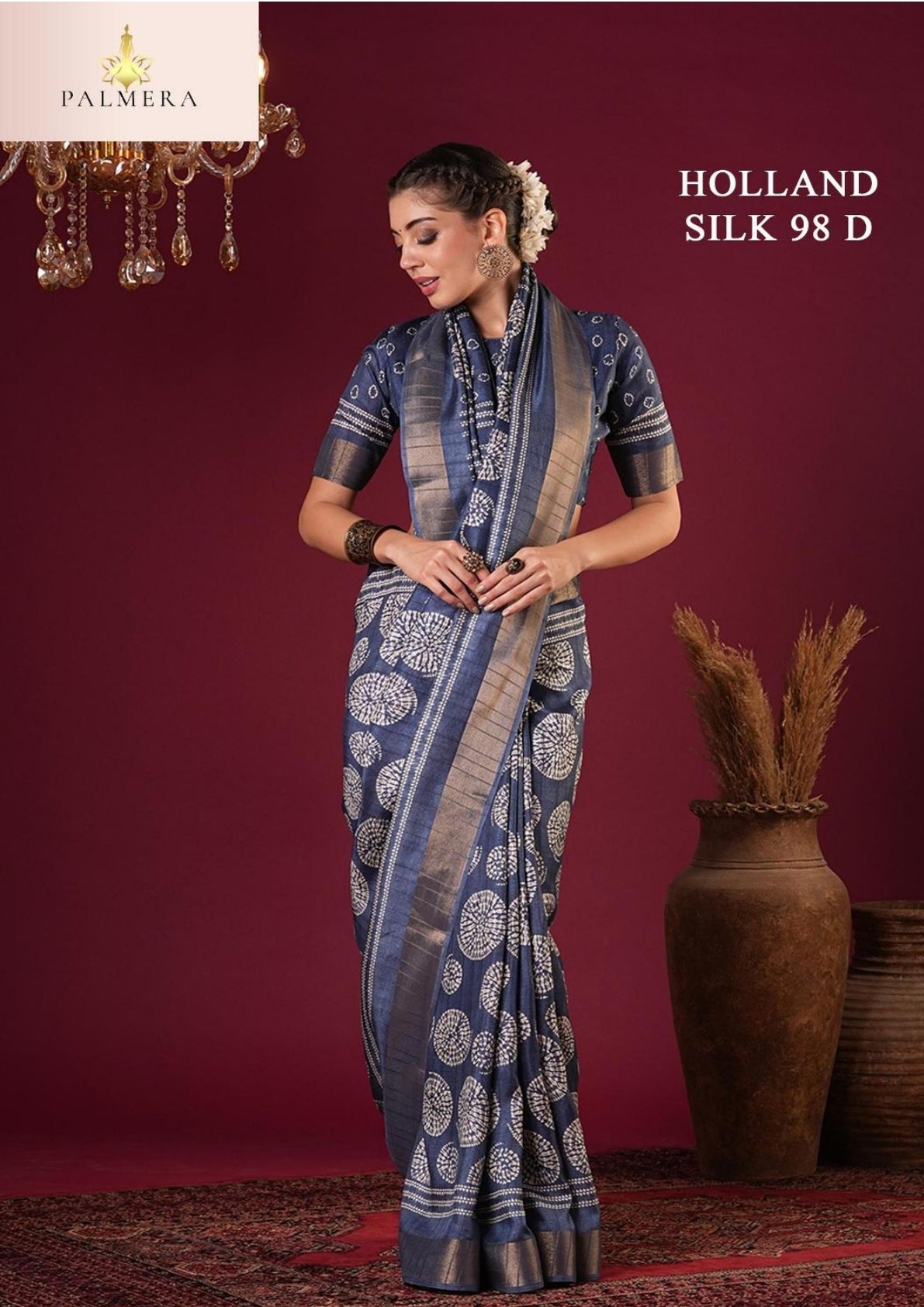 Holland Silk Kota Silk Saree with Blouse for Premium Ethnic and Traditional Wear | ALL-HOLLAND SILK-98