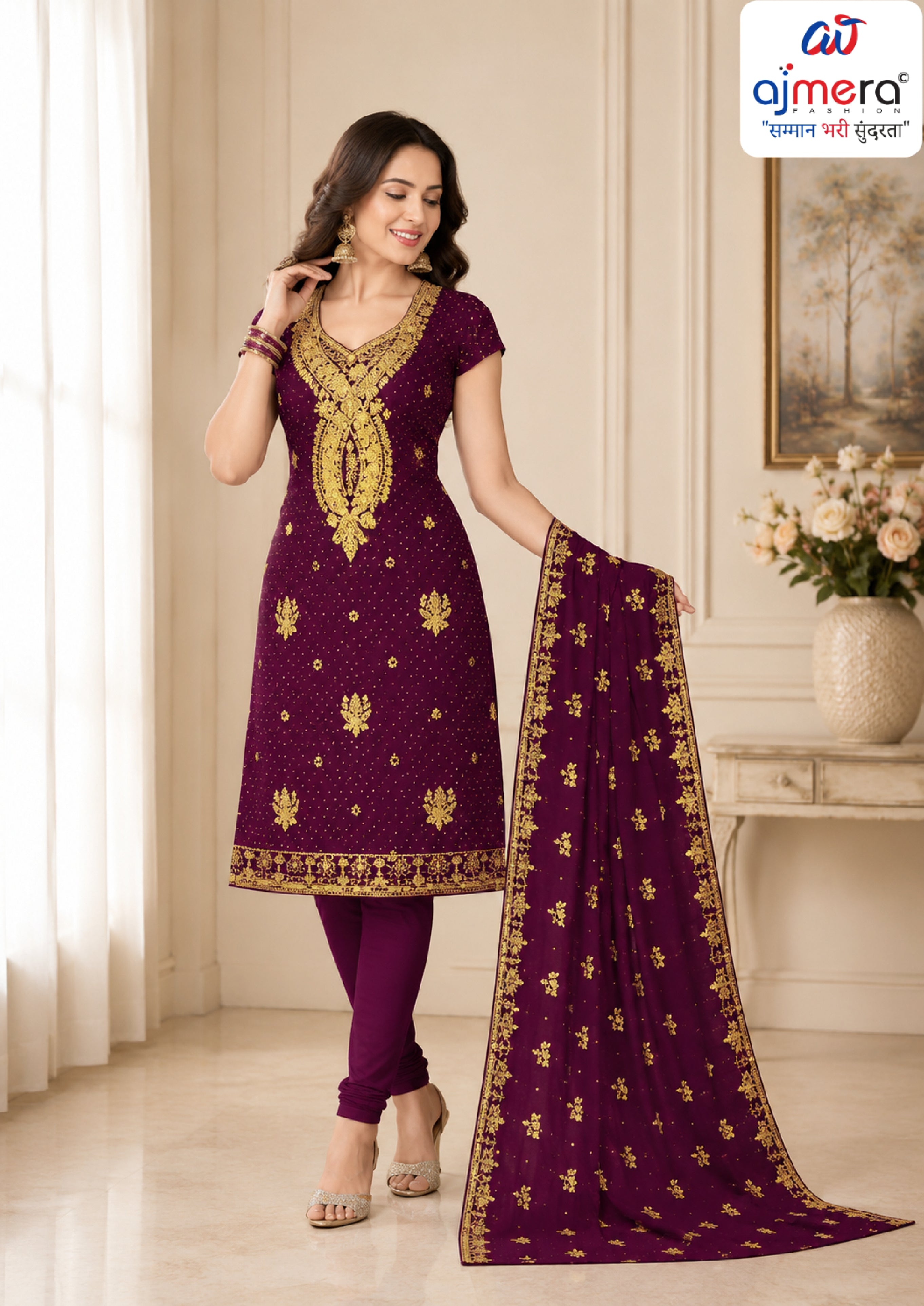 Elegant Jaam Premium Unstitched Suit Material | RPY-RIVER SPACE-5