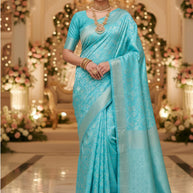 Premium Rapier Silk Matching Saree With Blouse Piece | MCB-RAPIDO