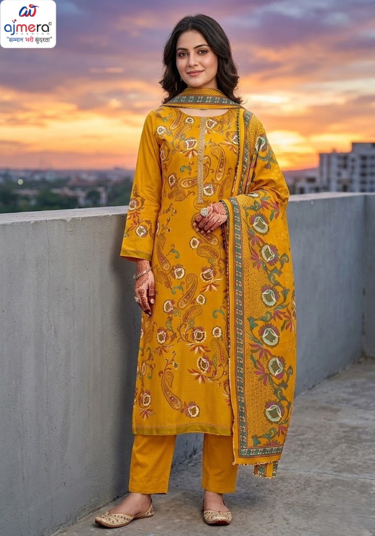Ladies Cotton Unstitched Suit | VAS-BOSCO