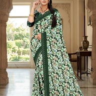 Exclusive Printed Saree with Blouse Piece for Elegant Ethnic Look  | GLC-GULABOO