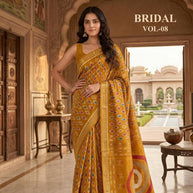 Classic Printed Saree with Blouse Piece for Timeless Traditional Style  | RMF-BRIDAL VOL-8