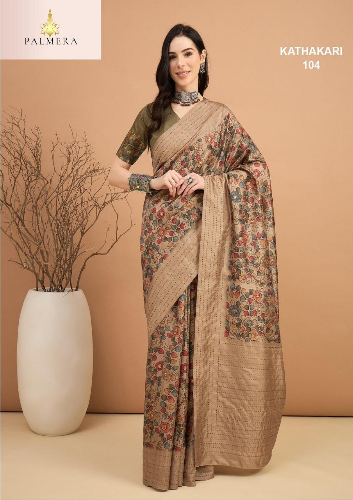 Palmera Saree Manufacturer and Palmera Saree Supplier | ALL-KATHAKARI VOL-01