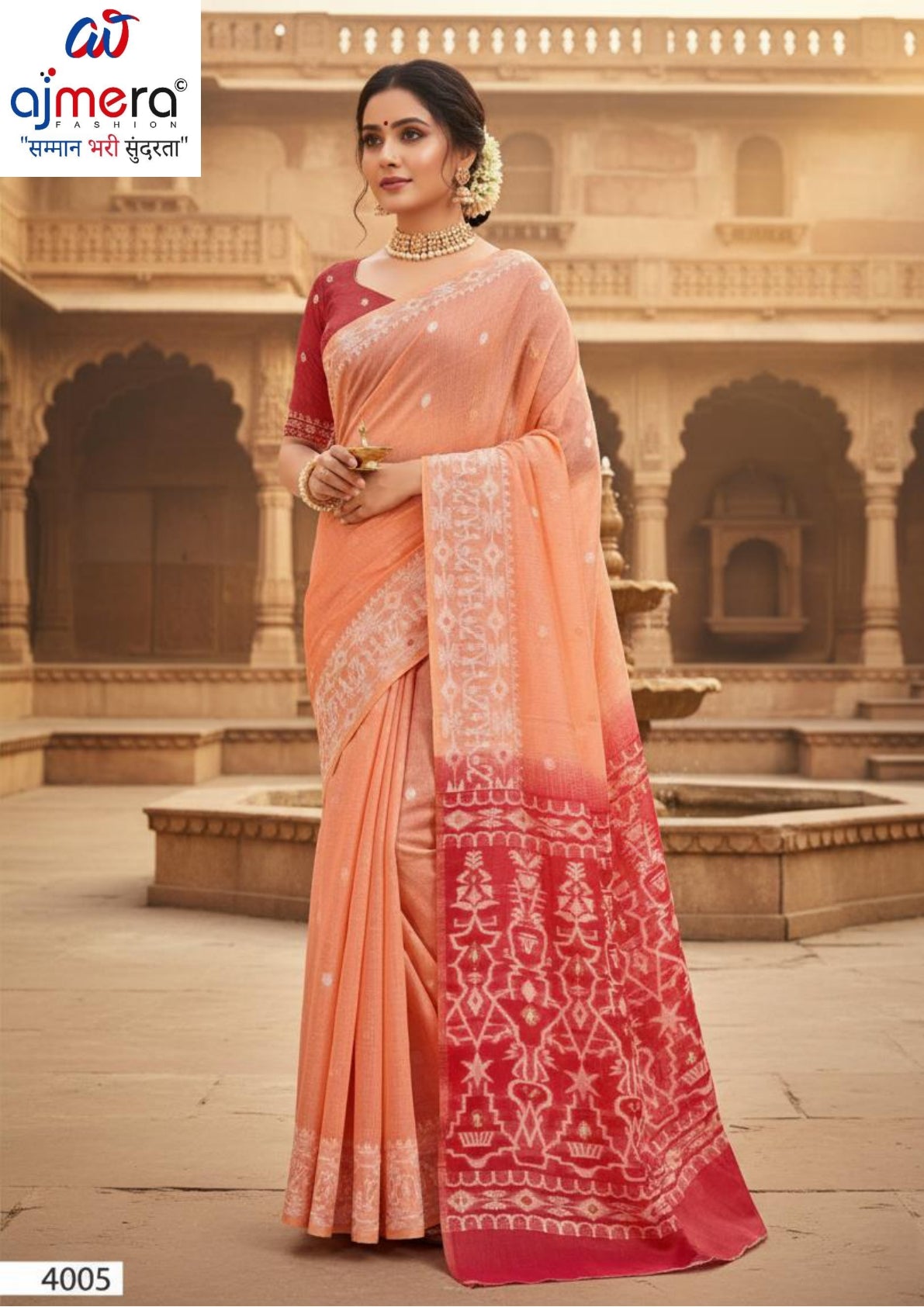 Fashionable Jacquard Silk Saree with Blouse Piece for Special Events | SOJ-KARISHMA COTTON