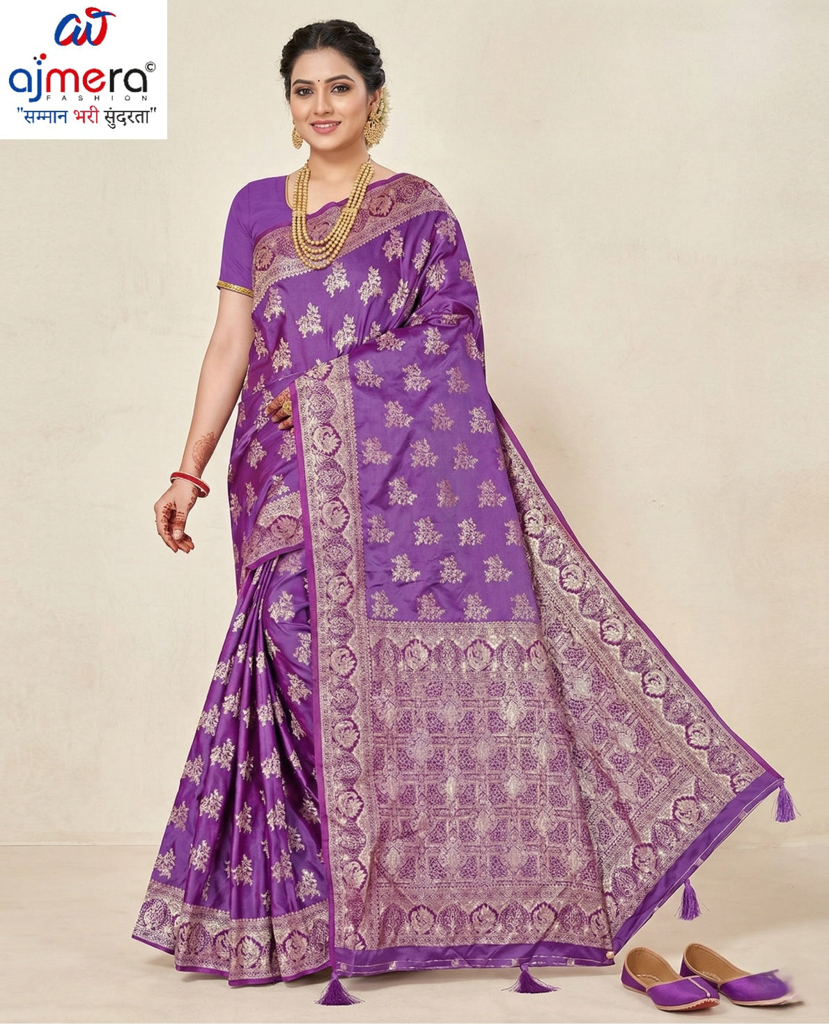 Elegant Jacquard Silk Saree with Designer Blouse Piece for Festive Elegance | DBU-MANGAL BELLA VOL-02