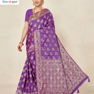 Elegant Jacquard Silk Saree with Designer Blouse Piece for Festive Elegance | DBU-MANGAL BELLA VOL-02