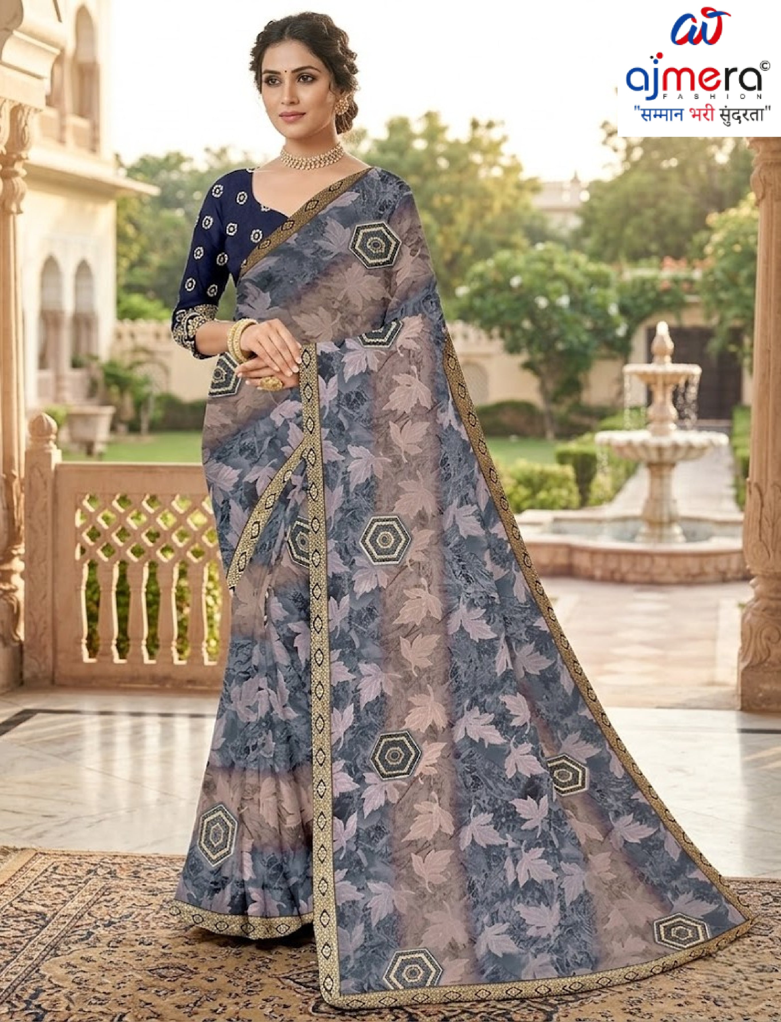 Trendy Printed Saree with Blouse Piece for Women’s Ethnic Wardrobe  | TTS-RATNALEKHA
