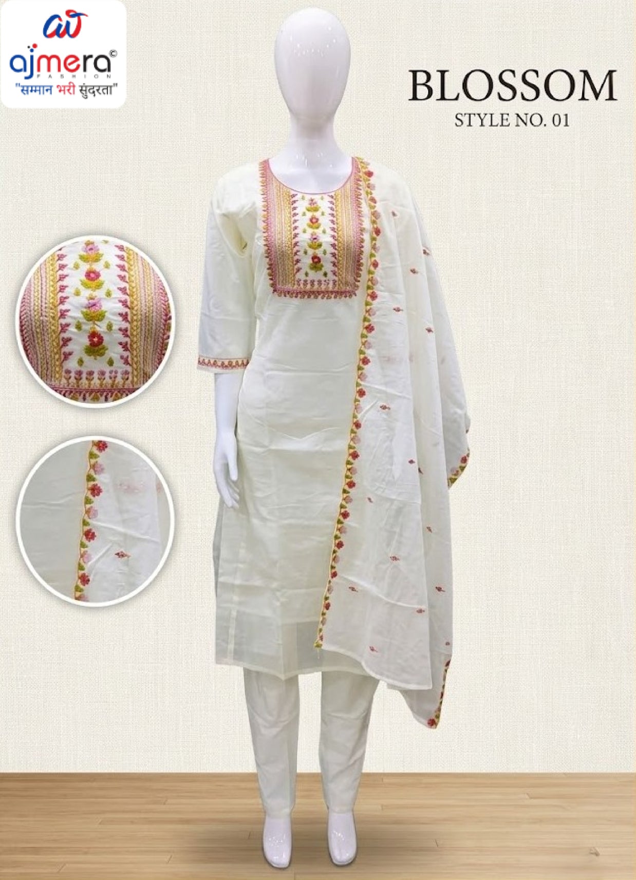 Designer Floral Kurti Set for Women | TNC-BLOSSOM