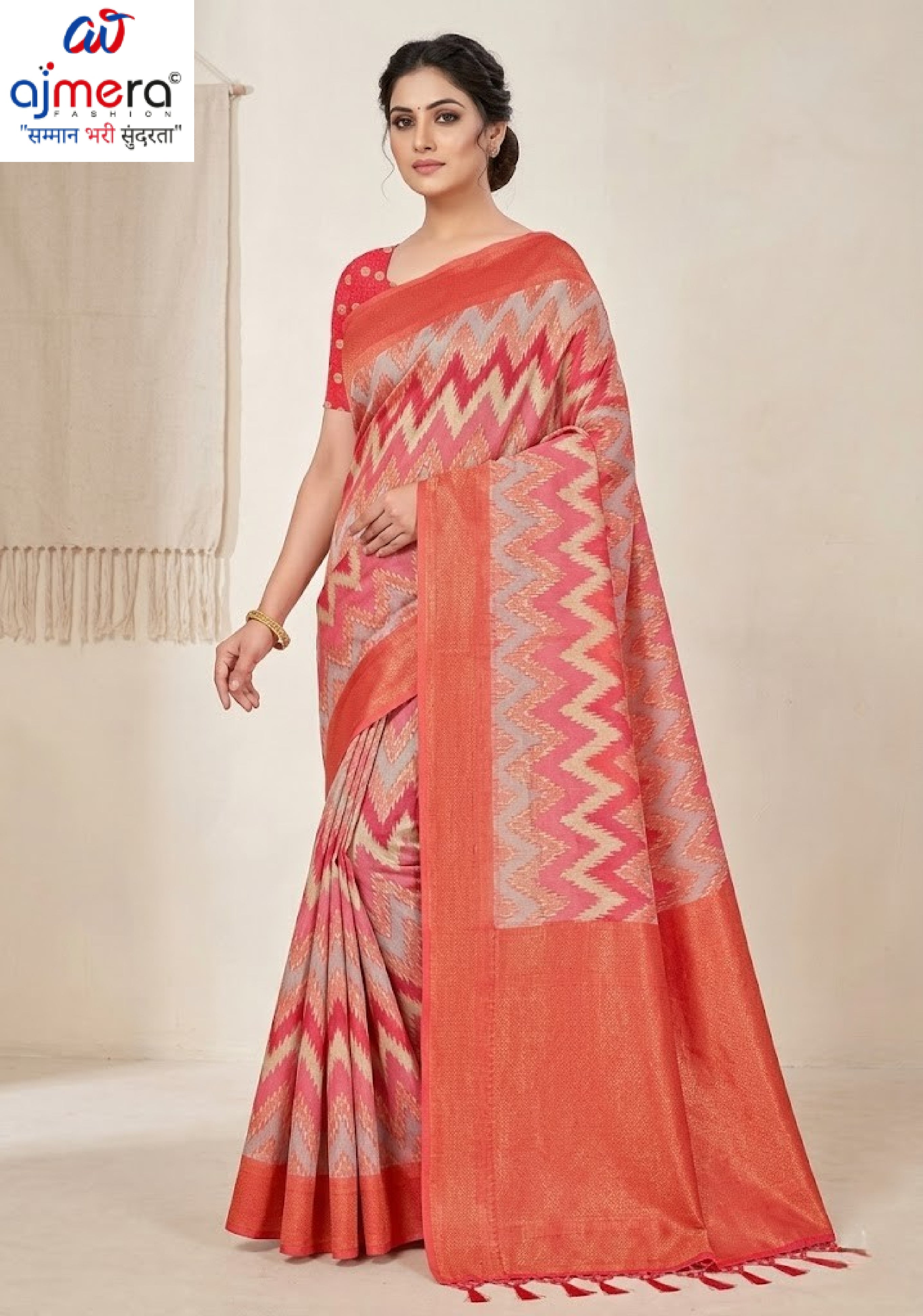 Exclusive Jacquard Silk Saree without Blouse for Premium Cultural Wear | TUL-CHANDRAMUKHI COTTON