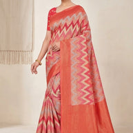 Exclusive Jacquard Silk Saree without Blouse for Premium Cultural Wear | TUL-CHANDRAMUKHI COTTON