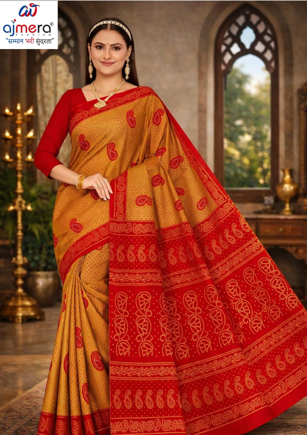 Handloom Cotton Saree with Without Blouse for Premium Ethnic and Traditional Wear | DS-CHIKU BANDHANI
