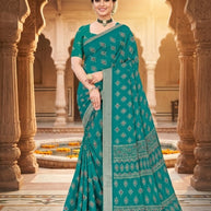 Trendy Printed Saree with Blouse Piece for Women’s Ethnic Wardrobe | GLC-KANCHI SILK