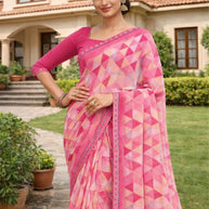 Graceful Printed Saree with Blouse Piece for Modern Ethnic Fashion  | RDD-FEMINA VOL-4
