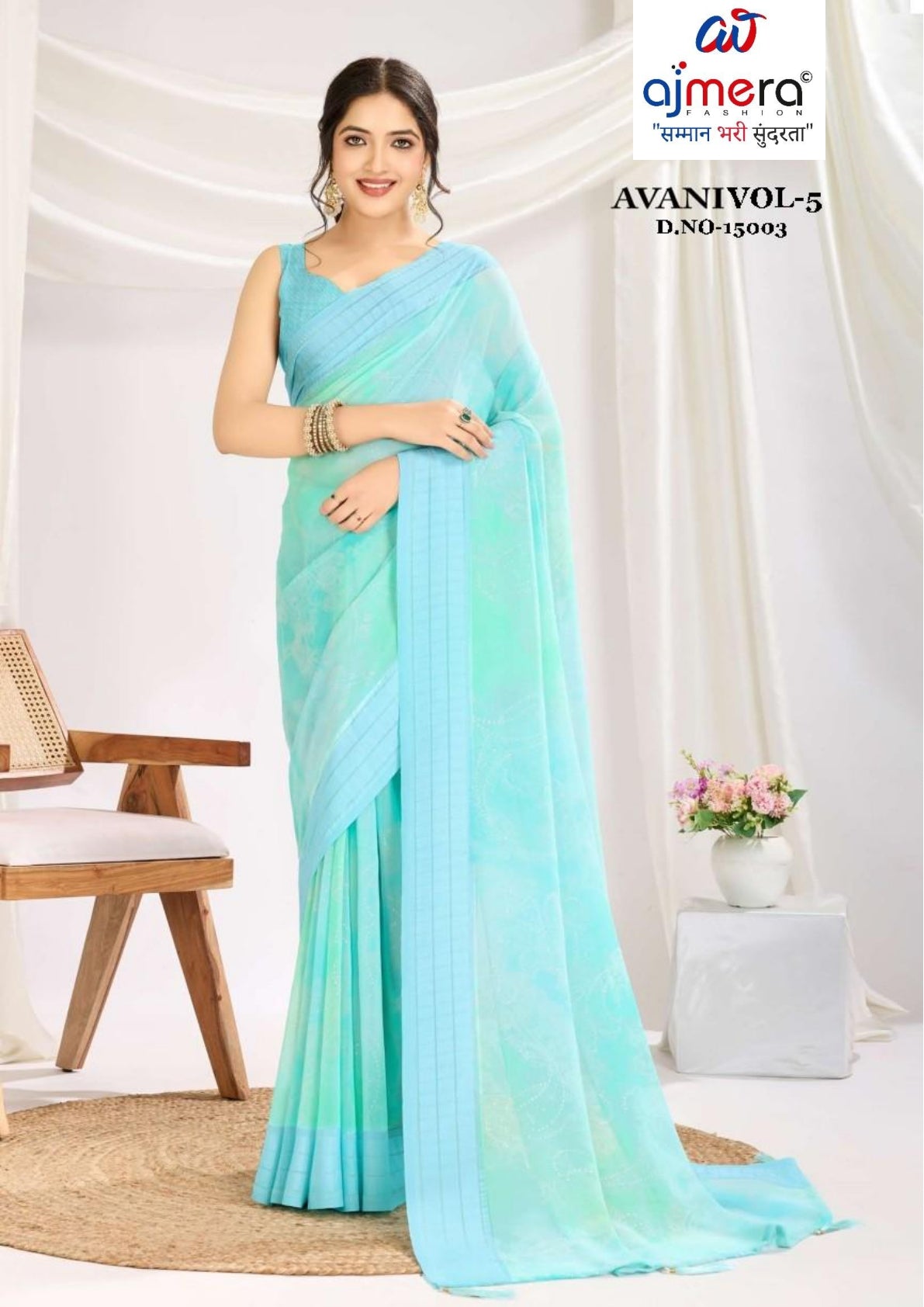 Graceful Printed Saree with Blouse Piece for Modern Ethnic Fashion | RMF-AVANI VOL-5