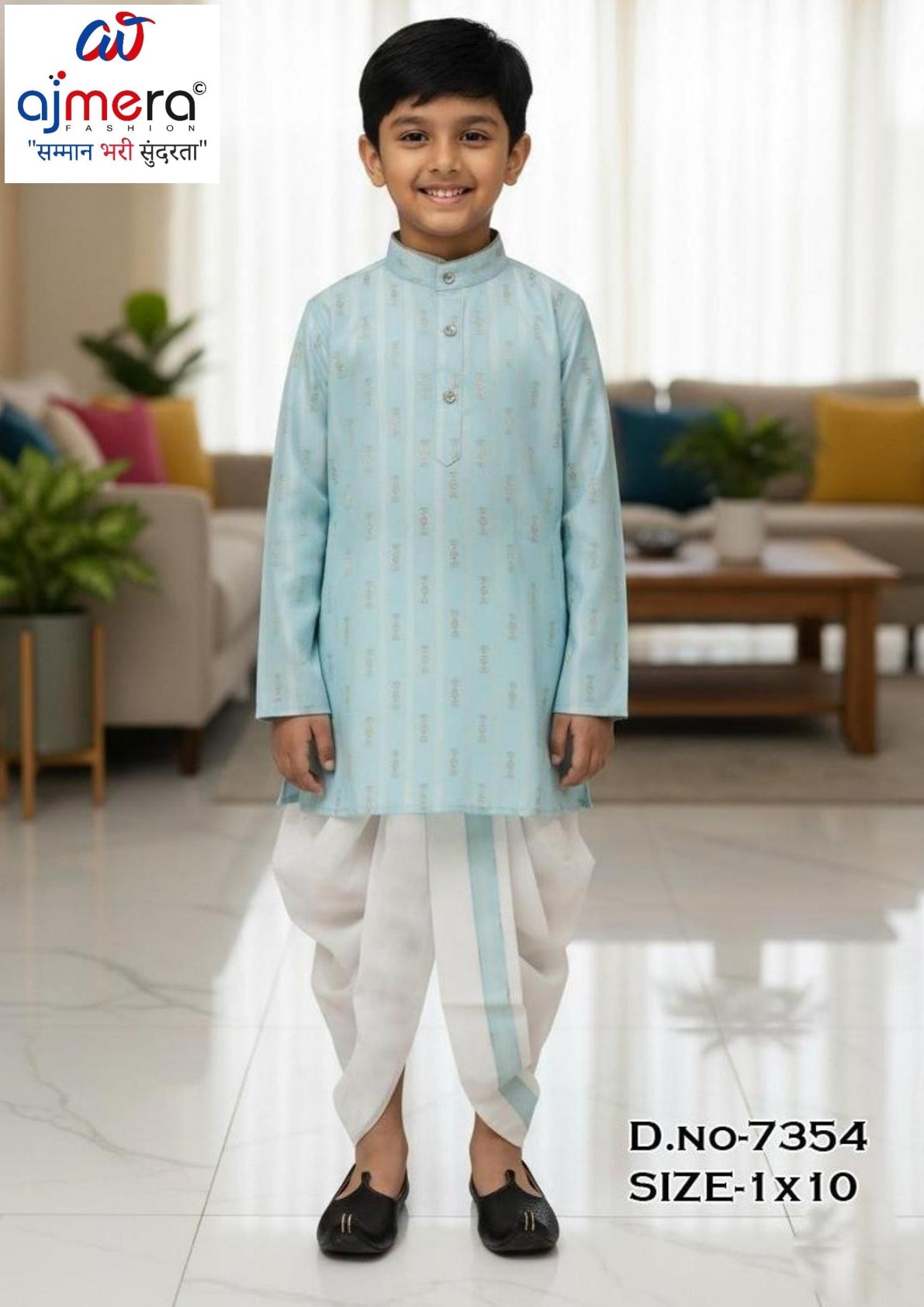 Designer Boys Kurta Dhoti Wholesale Set | JDW-7354