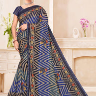 Stylish Printed Saree with Blouse Piece for Traditional Celebrations  | SNR-DHURANDHAR