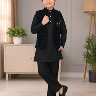 Wholesale Boys Jacquard Modi Koti Set | JDW-7093
