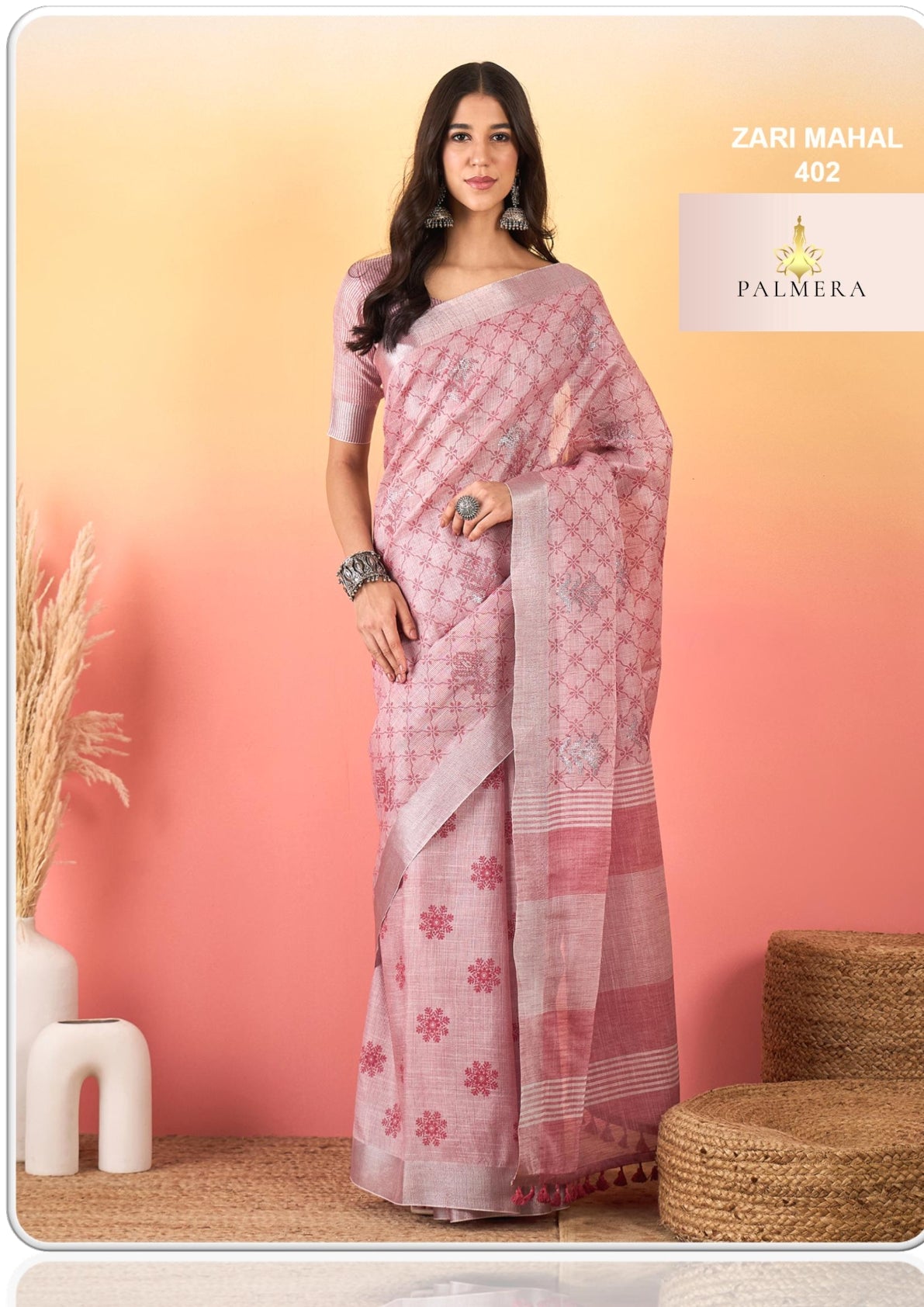Palmera Saree Manufacturer and Palmera Saree Supplier | ALL-ZARI MAHAL VOL-04