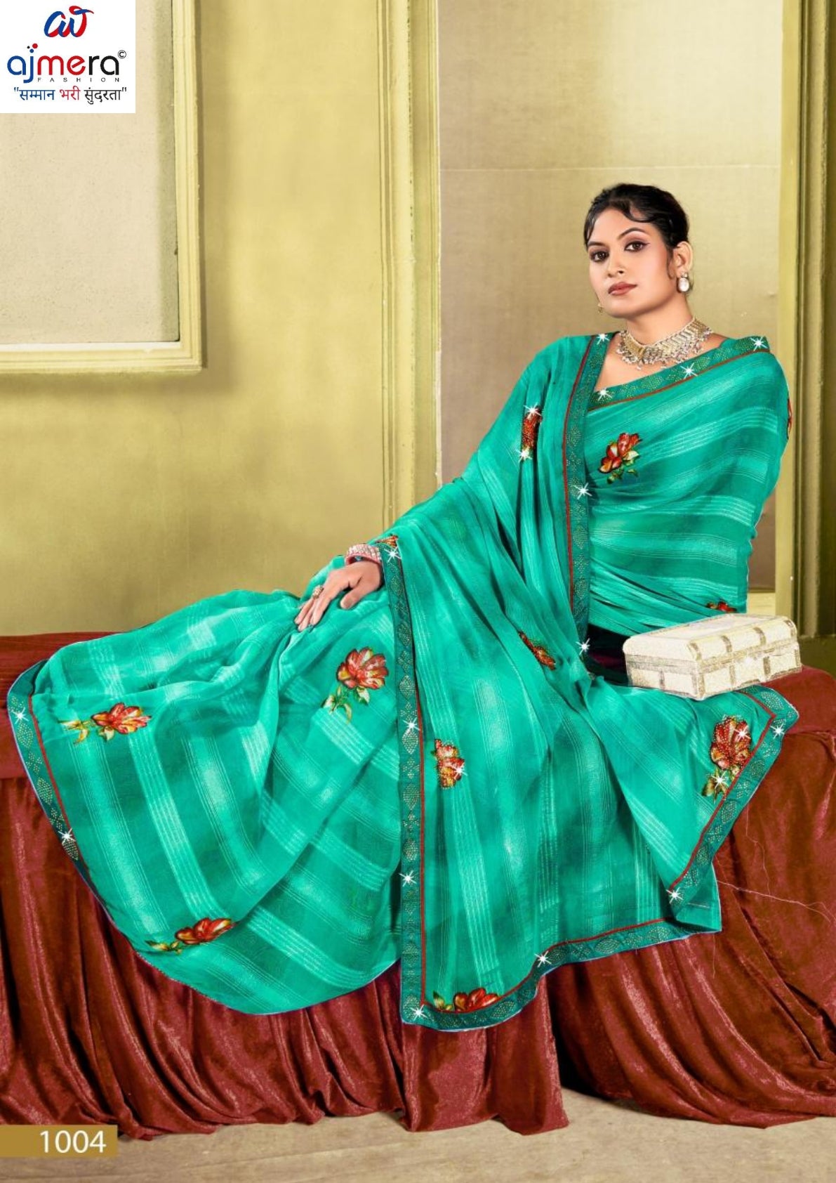 Chic Printed Saree with Blouse Piece for Sophisticated Ethnic Style | PRM-RAJNI