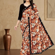 Beautiful Printed Saree with Blouse Piece for Cultural Celebrations | CAS-SILK GEORGEATE