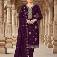 Premium Designer Unstitched Suit Set | KVF-PRINDA
