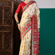 Ganga Silk Saree with Blouse for Premium Ethnic and Designer Wear | ALL-GANGA-21