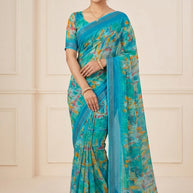 Weightless Print Loose Saree with Blouse for Premium Ethnic and Traditional Wear | BMS-DEV PRIYA
