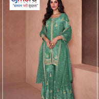 Elegant Chinon Ready-to-Wear Stitched Suit | FID-5297