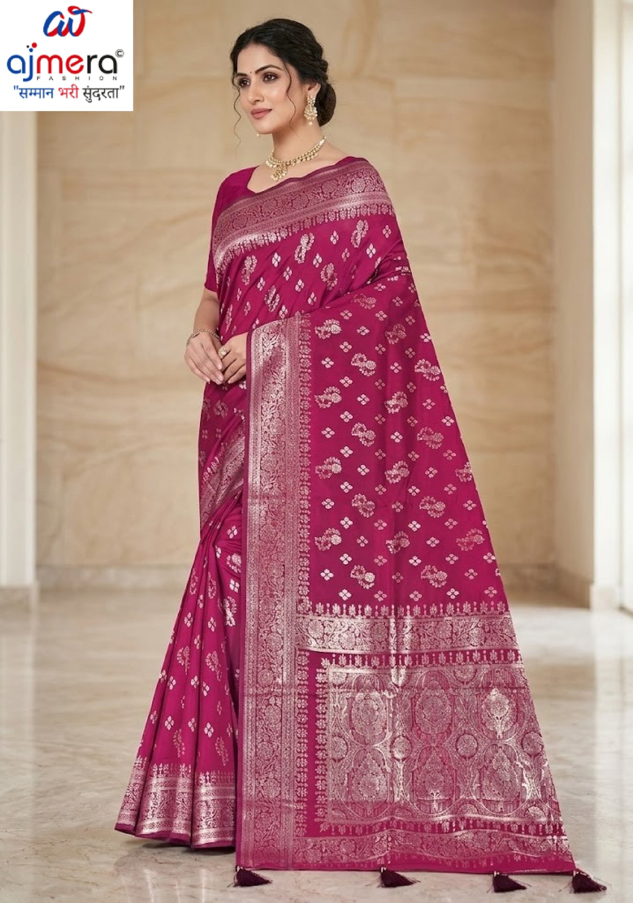 Graceful Jacquard Silk Saree with Blouse Piece for Timeless Ethnic Fashion | TUL-HANSJODA SILK VOL-45