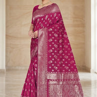 Graceful Jacquard Silk Saree with Blouse Piece for Timeless Ethnic Fashion | TUL-HANSJODA SILK VOL-45