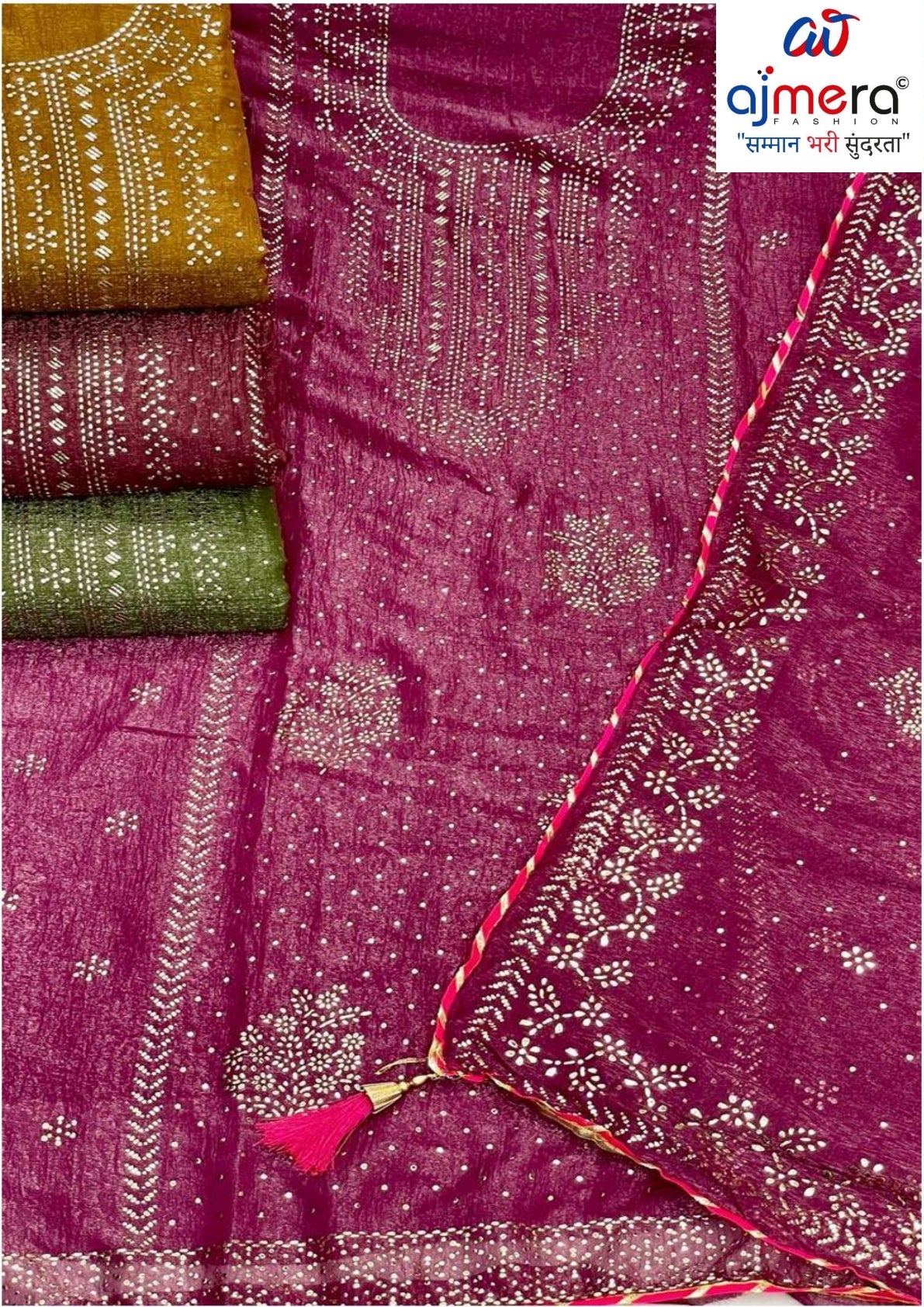 Premium Simar Unstitched Suit Set | AAR-FUSION