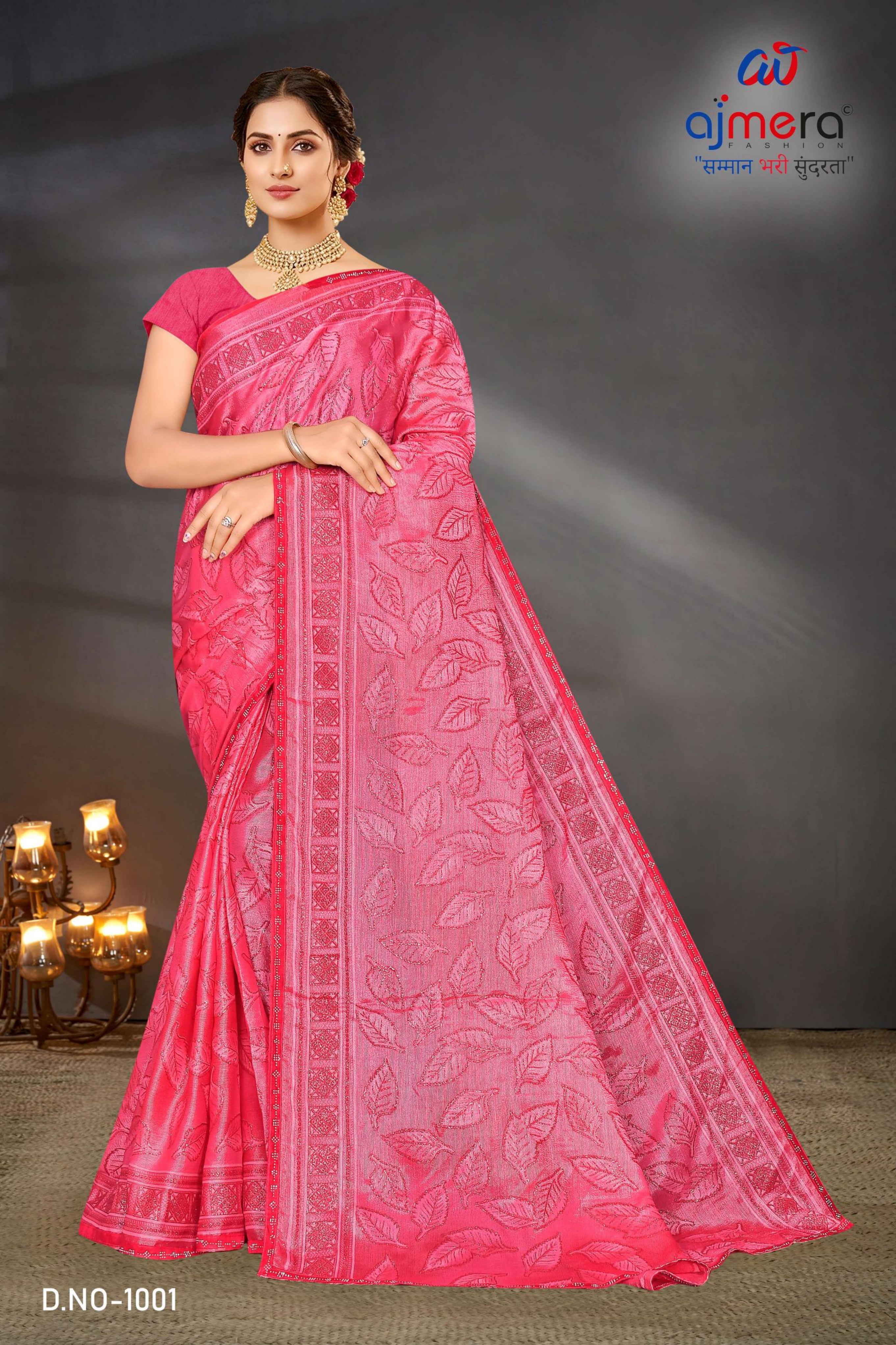 Elegant Printed Saree with Designer Blouse Piece for Festive Wear  | SNR-PURPOSE