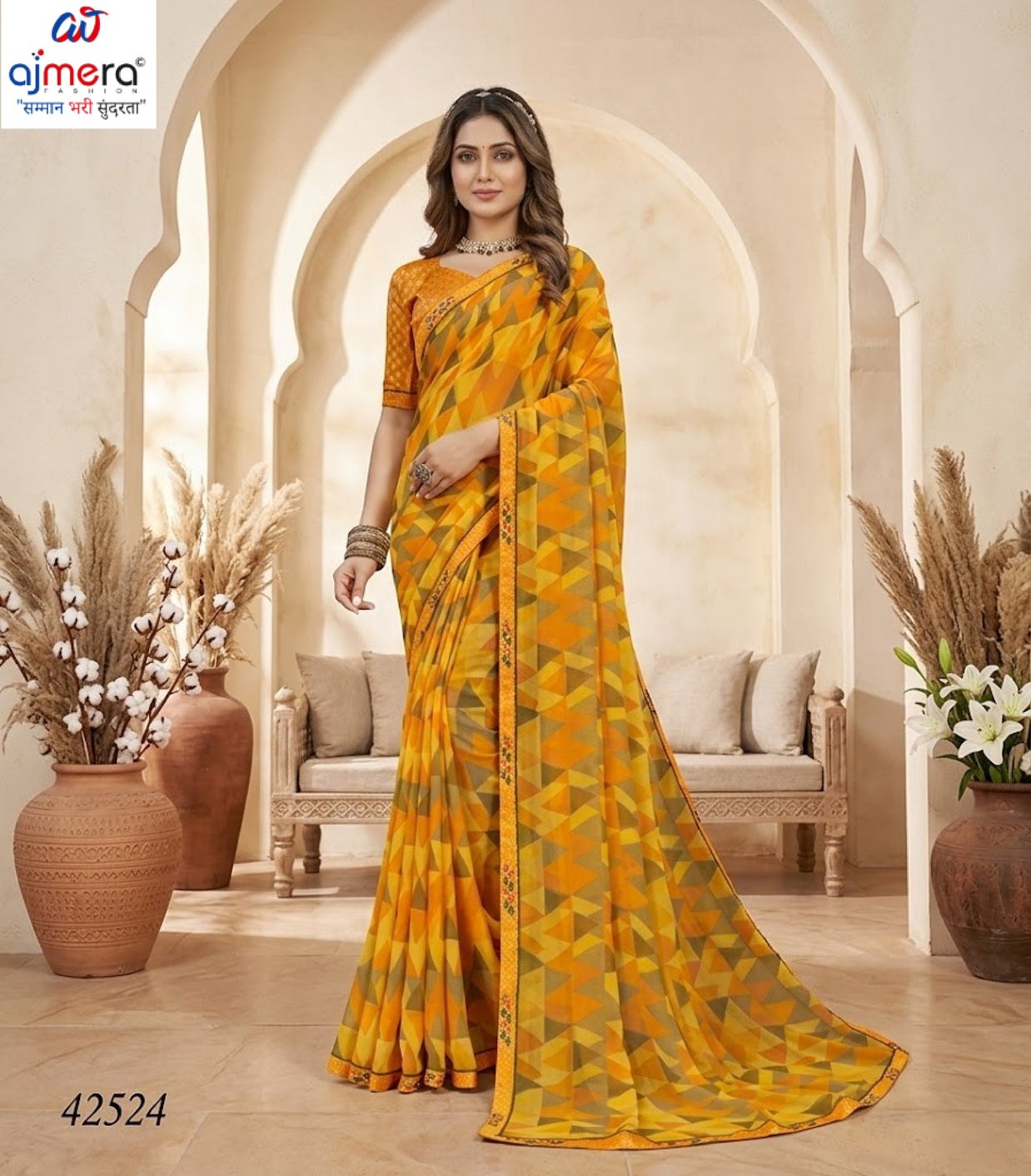 Classic Printed Saree with Blouse Piece for Timeless Traditional Style  | RDD-SHAAN VOL-03