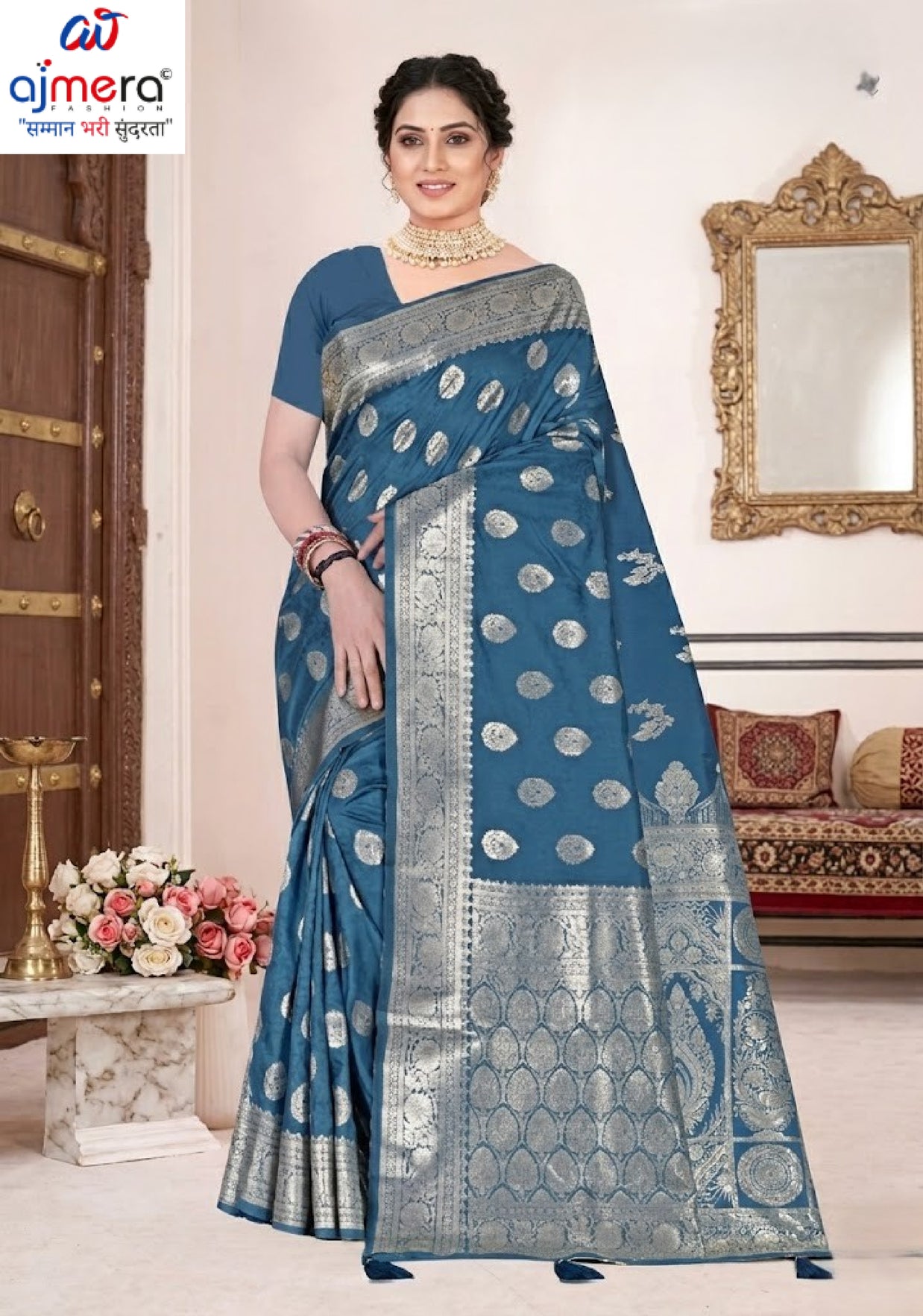 Refined Elegance Jacquard Silk Saree With Blouse Piece | TUL-MATWALI DHUN SILK