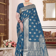 Refined Elegance Jacquard Silk Saree With Blouse Piece | TUL-MATWALI DHUN SILK