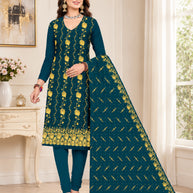 Premium Indo Unstitched Suit Set | RID-VYAPAAR-3