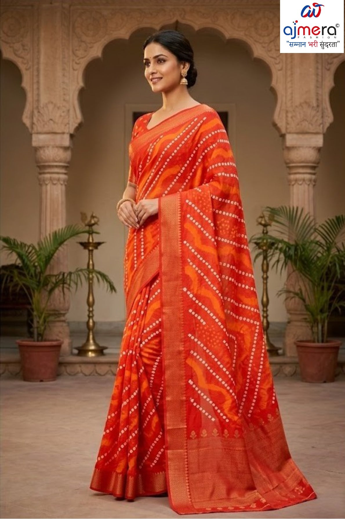 Designer Printed Saree with Blouse Piece for Special Occasions | SSR-DESI CHAMAK