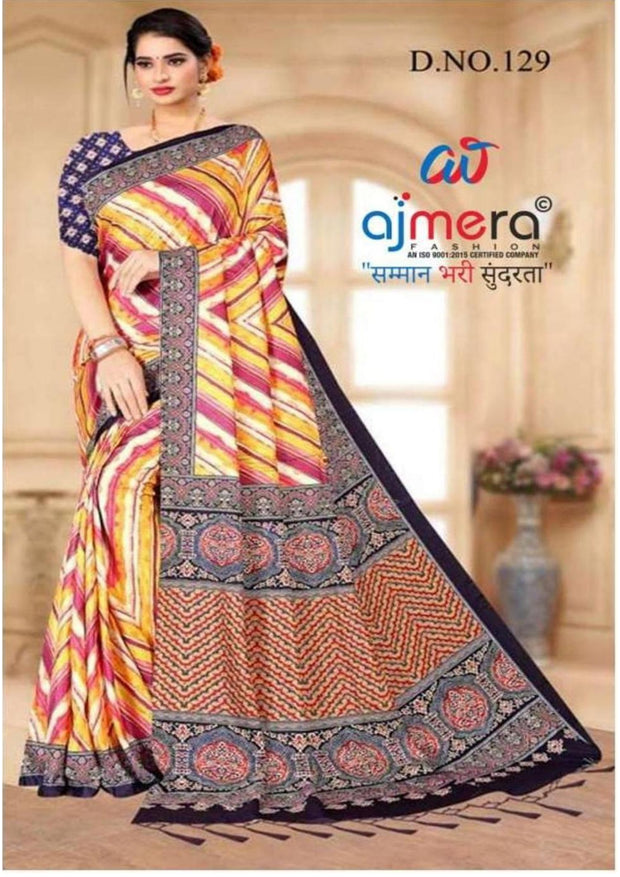 Ethnic Wear Rapier Silk Matching Saree Without Blouse | DBU-DIGITAL PARI