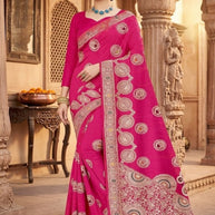 Viscose Print Loose Saree with Blouse for Premium Ethnic and Traditional Wear | PSM-ANUPAMA