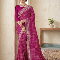 Beautiful Printed Saree with Blouse Piece for Cultural Celebrations  | TD-MAKKHAN MALAI