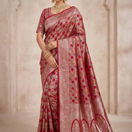 Premium Touch Jacquard Silk Saree With Blouse Piece | MUT-DHRUVI