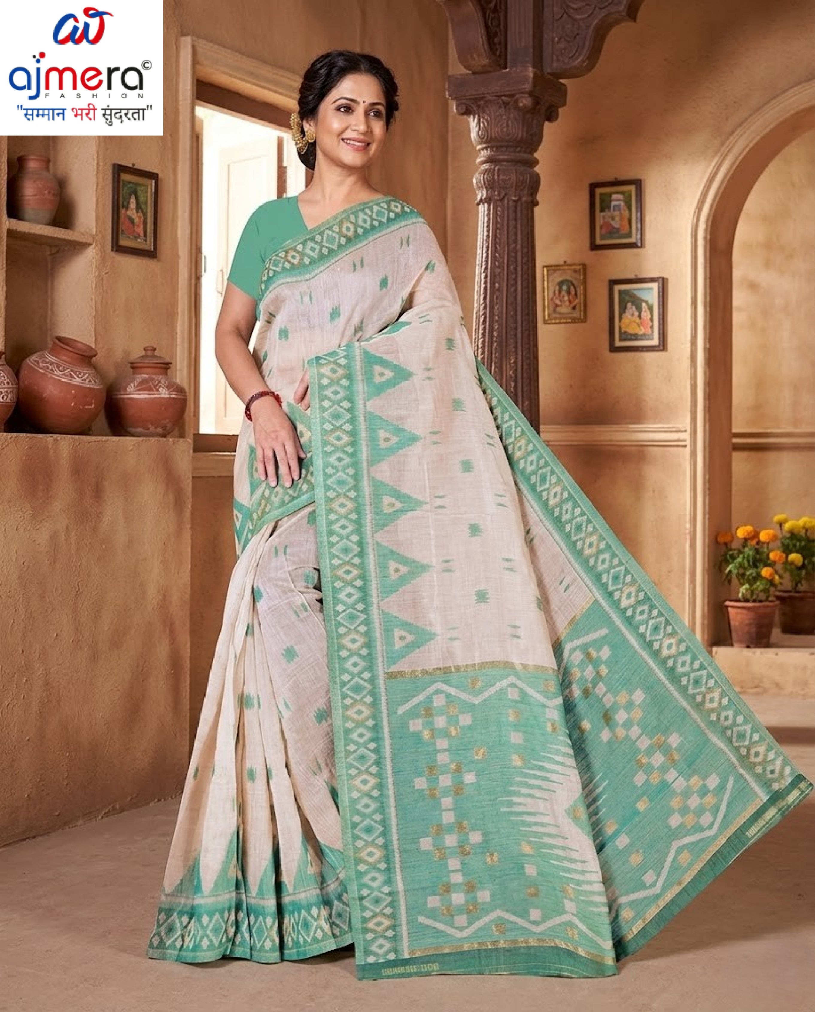 Exclusive Jacquard Silk Saree with Blouse Piece for Premium Cultural Wear | DBU-JAMDANI COTTON VOL-11