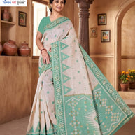 Exclusive Jacquard Silk Saree with Blouse Piece for Premium Cultural Wear | DBU-JAMDANI COTTON VOL-11